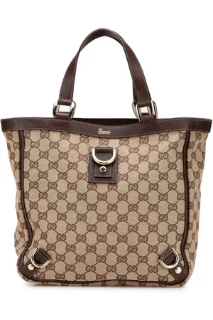 Gucci 2000-2015 Abbey Tote Bag aus GG Canvas mit D-Ring