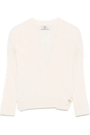 Elisabetta Franchi Gewickeltes Pointelle-Top