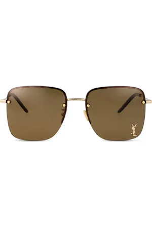 Saint Laurent Sonnenbrille mit Logo-Schild