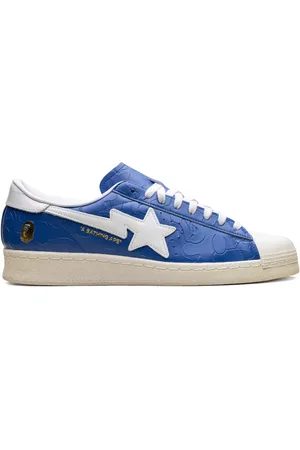 adidas X A Bathing Ape Superstar Vintage "Blue White" Sneakers