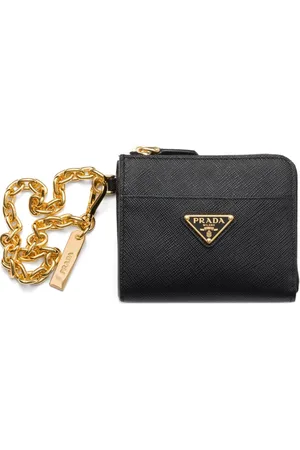 Prada Kleines Portemonnaie aus Saffiano-Leder