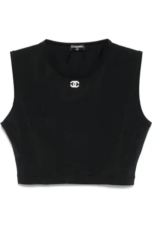 CHANEL 1990-2000s Cropped-Top
