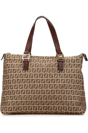 Fendi 2000-2010 Zucchino Canvas Tote Bag