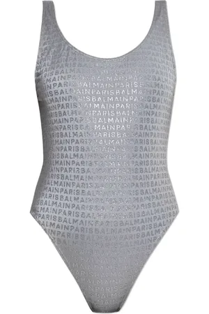 Balmain Badeanzug mit Logo-Print