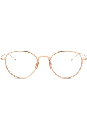 Thom Browne Brille aus Titan mit rundem Gestell