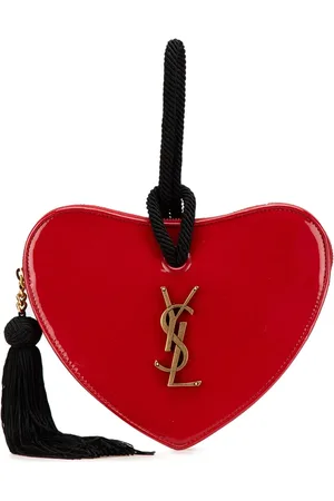 Saint Laurent 2018 Sac Coeur Clutch aus Lackleder in Herzform
