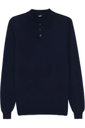 add Fine-knitted polo shirt