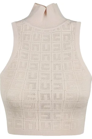 Elisabetta Franchi Mesh-Oberteil mit Logo