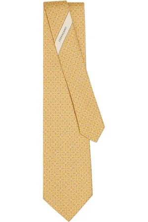 Salvatore Ferragamo Seidenkrawatte mit Square Gancini-Print