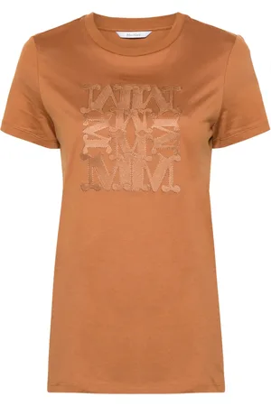 Max Mara Taverna T-Shirt mit Logo-Applikation