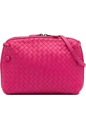 Bottega Veneta 2012-2024 mittelgroße Intrecciato Nodini Umhängetasche aus Nappaleder
