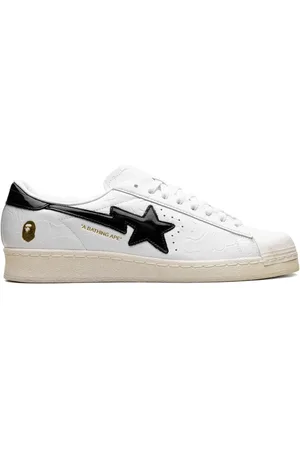 adidas X A Bathing Ape Superstar Vintage "White Black" Sneakers