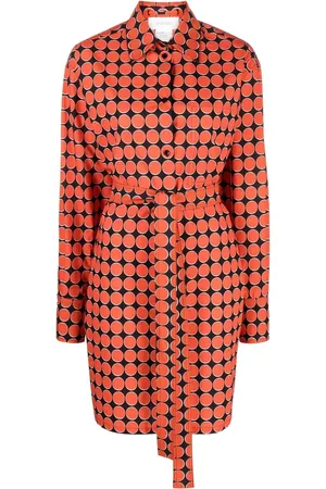Sportmax Hemdkleid mit Monogramm-Print