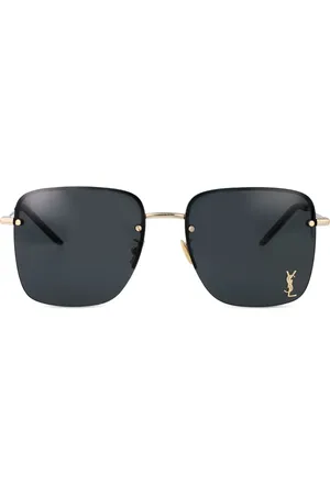 Saint Laurent Sonnenbrille mit Logo-Schild