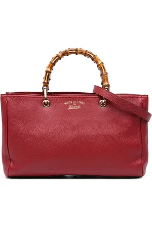 Gucci 2016-2024 mittelgroße Bamboo Stachel-Tasche aus Kalbsleder