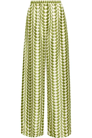 Oscar de la Renta Geo Hose aus Seide