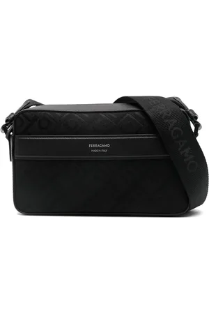 Salvatore Ferragamo Kuriertasche aus Gancini-Jacquard