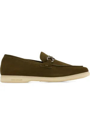 Salvatore Ferragamo Loafer aus Wildleder mit Gancini-Schild
