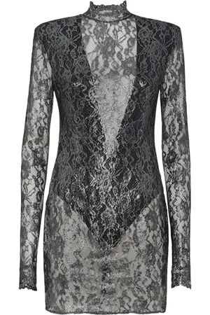 Philipp Plein Minikleid aus Kristallspitze