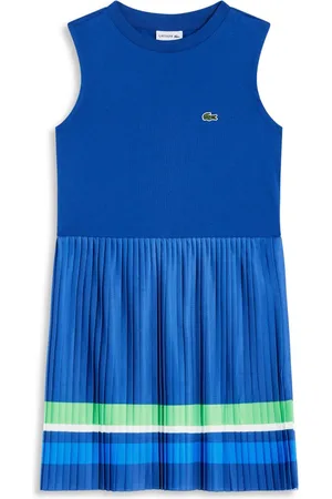 Lacoste Faltenkleid in Colour-Block-Optik
