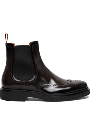 santoni Chelsea-Boots mit Budapestermuster