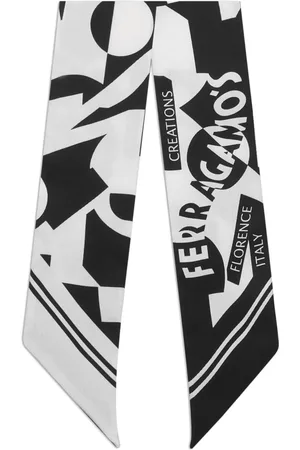 Salvatore Ferragamo Seidenschal mit Logo-Print