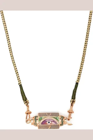 Marie Lichtenberg 18kt Lucky Rotgoldhalskette mit Saphir