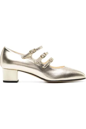 Carel Kina Pumps im Metallic-Look 40mm
