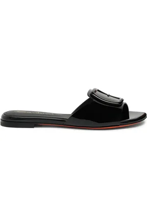 santoni Sandalen aus Lackleder