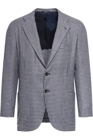 Kiton Houndstooth-print blazer