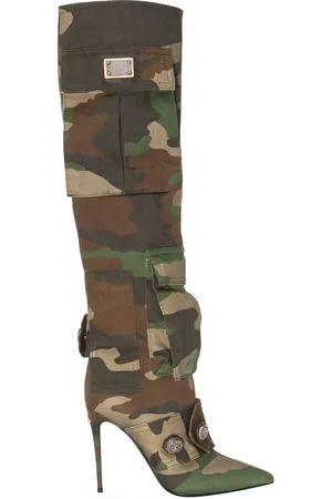 Dolce & Gabbana Stiefel mit Camouflagemuster