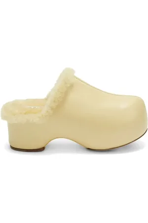 Jil Sander Clogs mit Shearling-Futter