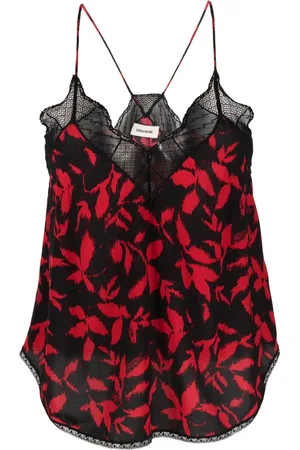 Zadig & Voltaire Top mit Blatt-Print