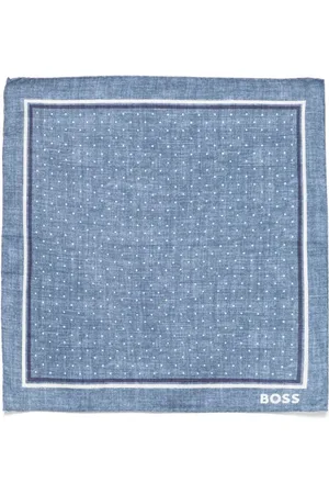 HUGO BOSS Einstecktuch mit Logo-Print