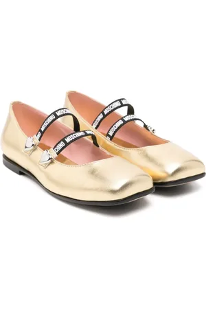 Moschino Ballerinas mit Logo-Streifen