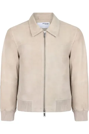 SELECTED Suede bomber jacket