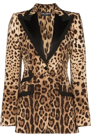 Dolce & Gabbana Blazer mit Leoparden-Print