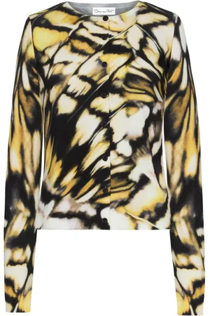 Oscar de la Renta Cardigan mit Print