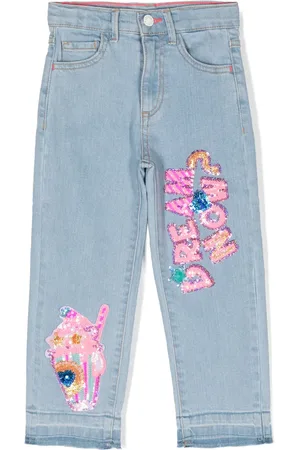 Billieblush Gerade Jeans mit Pailletten-Applikationen
