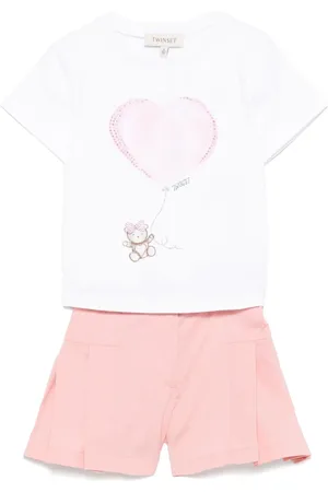 Twin-Set Shorts mit Illustrations-Print