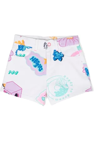 Billieblush Jeans-Shorts mit Illustrations-Print