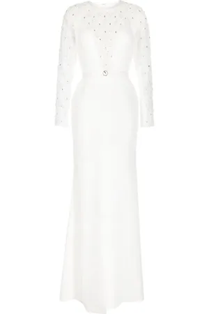 Saiid Kobeisy Maxikleid mit Perlen
