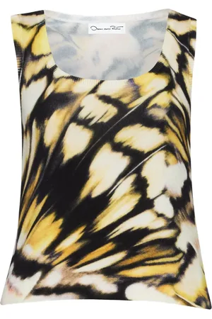 Oscar de la Renta Tanktop mit Schmetterling-Print