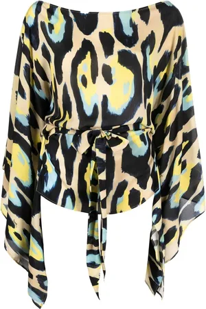 Roberto Cavalli Bluse mit Animal-Print
