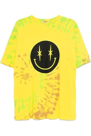 Stain Shade T-Shirt mit Batikmuster
