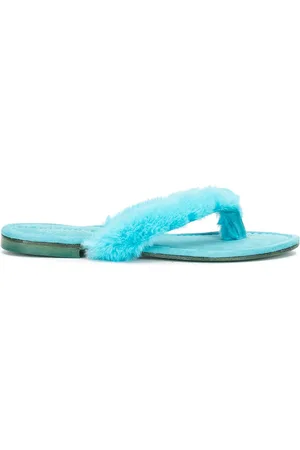 Madison.Maison Ivanka Flip-Flops mit Faux Fur