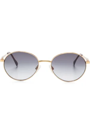 Saint Laurent Sonnenbrille mit ovalem Gestell