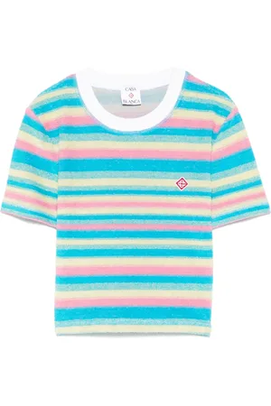 Casablanca Gestreiftes T-Shirt