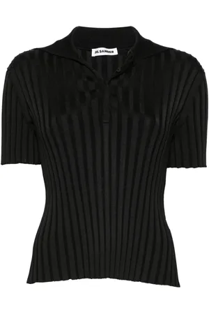 Jil Sander Geripptes Poloshirt