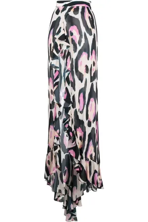 Roberto Cavalli Rock mit Leoparden-Print